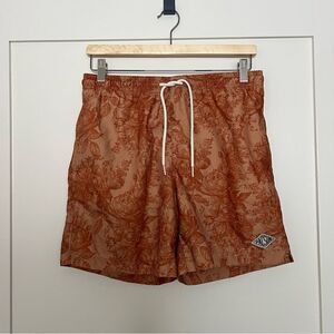 Pacsun Swim Shorts Mens Size Small Orange Flowers Trunks Board Beach Surf